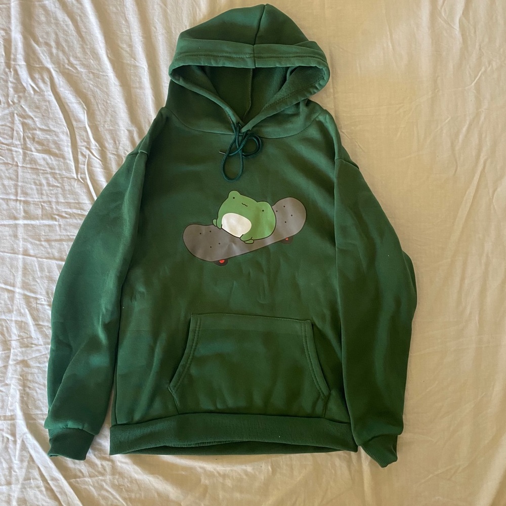 frog skating hoodie
